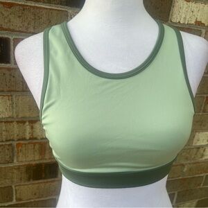 Parks Project Size Small Crop Top Sports Bra in Green Inspired by Sequoia Park